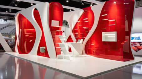 Stand moderne pour un salon professionnel ou exposition